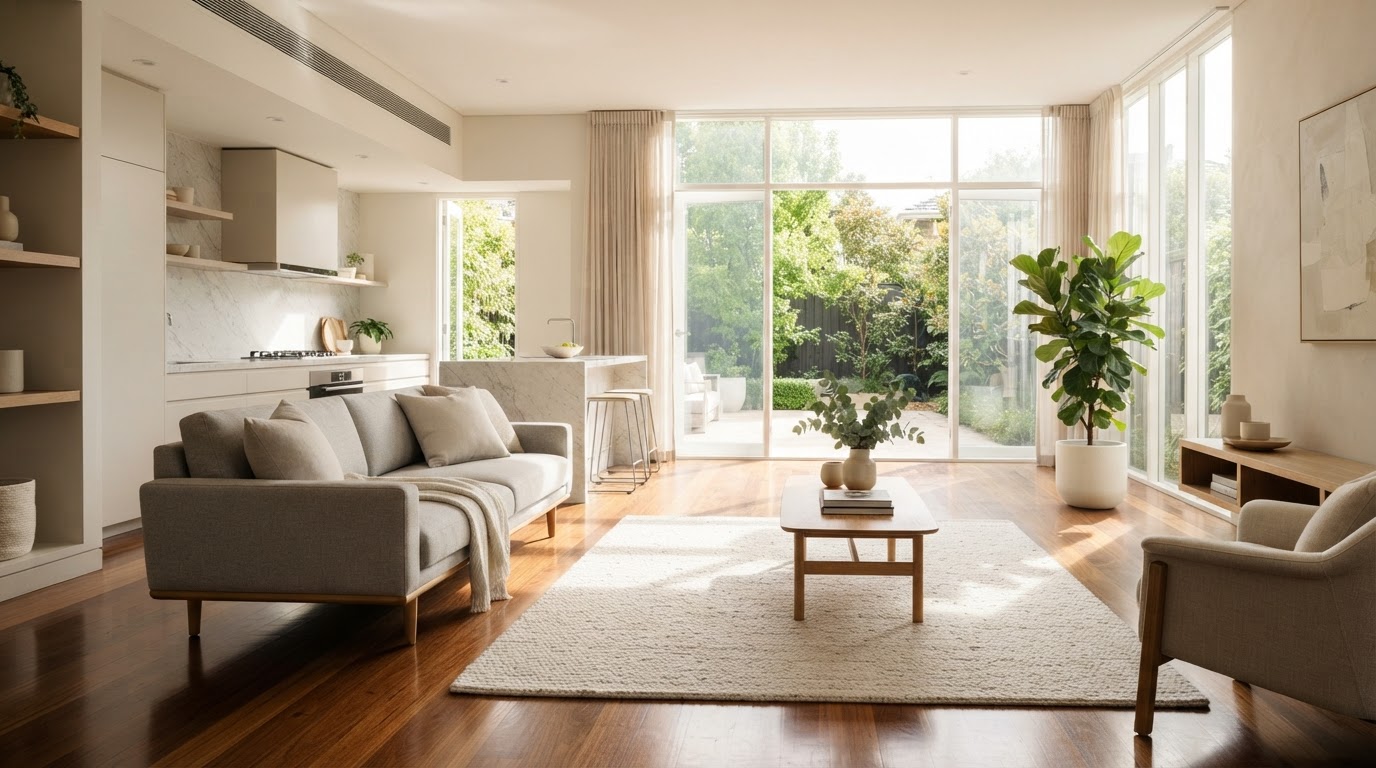 Spotless modern living room